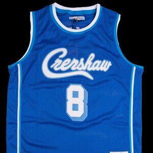 Kobe Bryant #8 X Nipsey Hussle Crenshaw Headgear Classics Basketball Jersey S